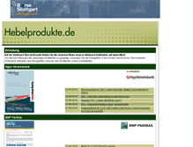 Tablet Screenshot of infoboard.hebelprodukte.de